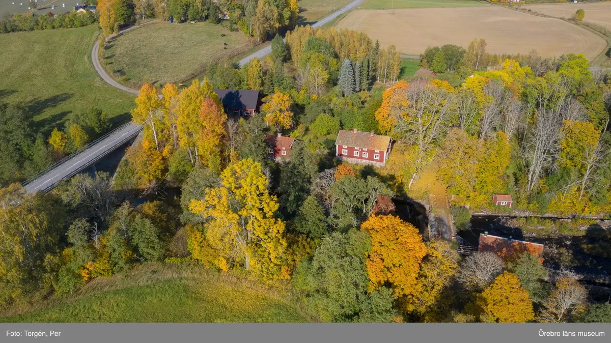 Drönar bilder över Järle kvarn