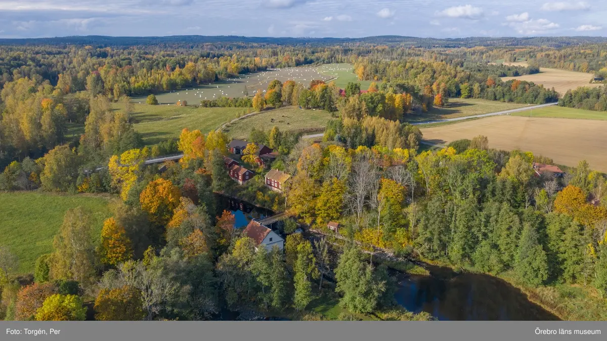 Drönar bilder över Järle kvarn