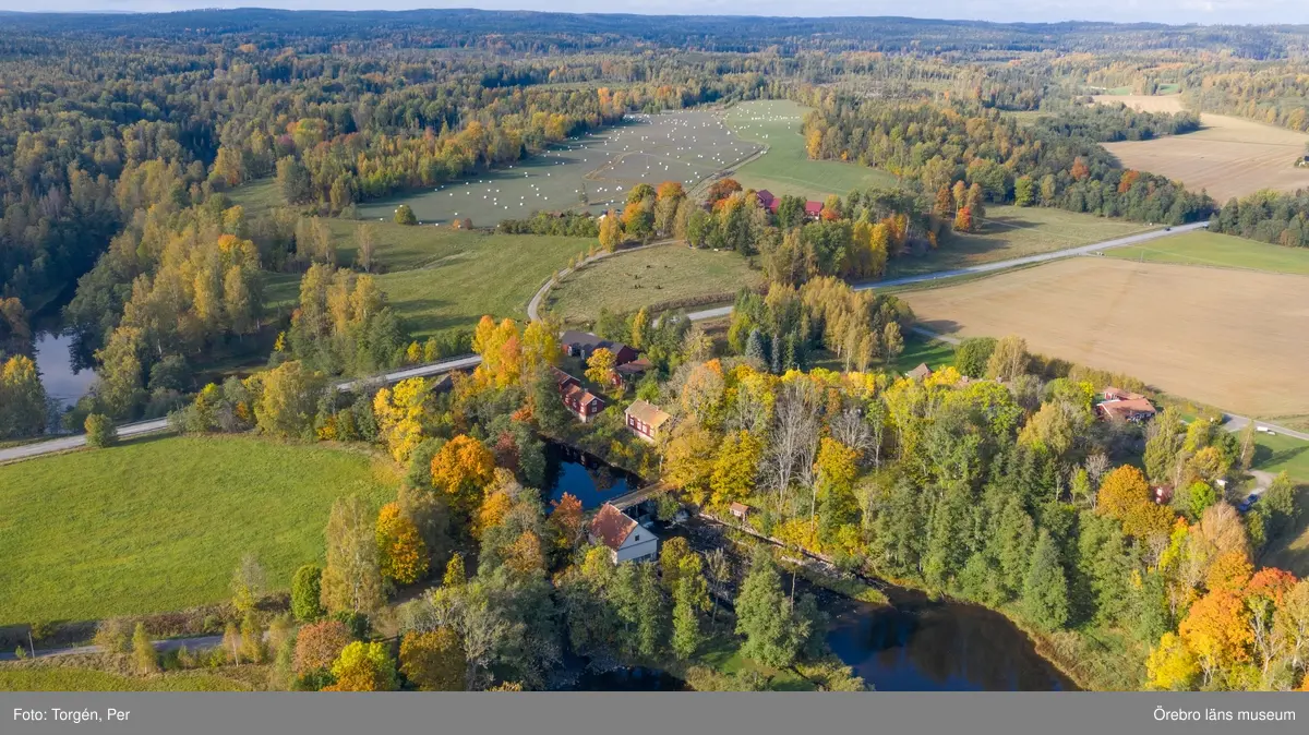 Drönar bilder över Järle kvarn