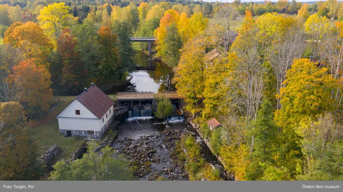Drönar bilder över Järle kvarn