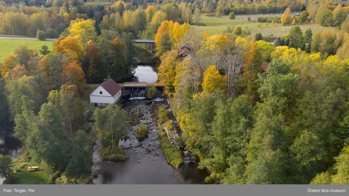 Drönar bilder över Järle kvarn