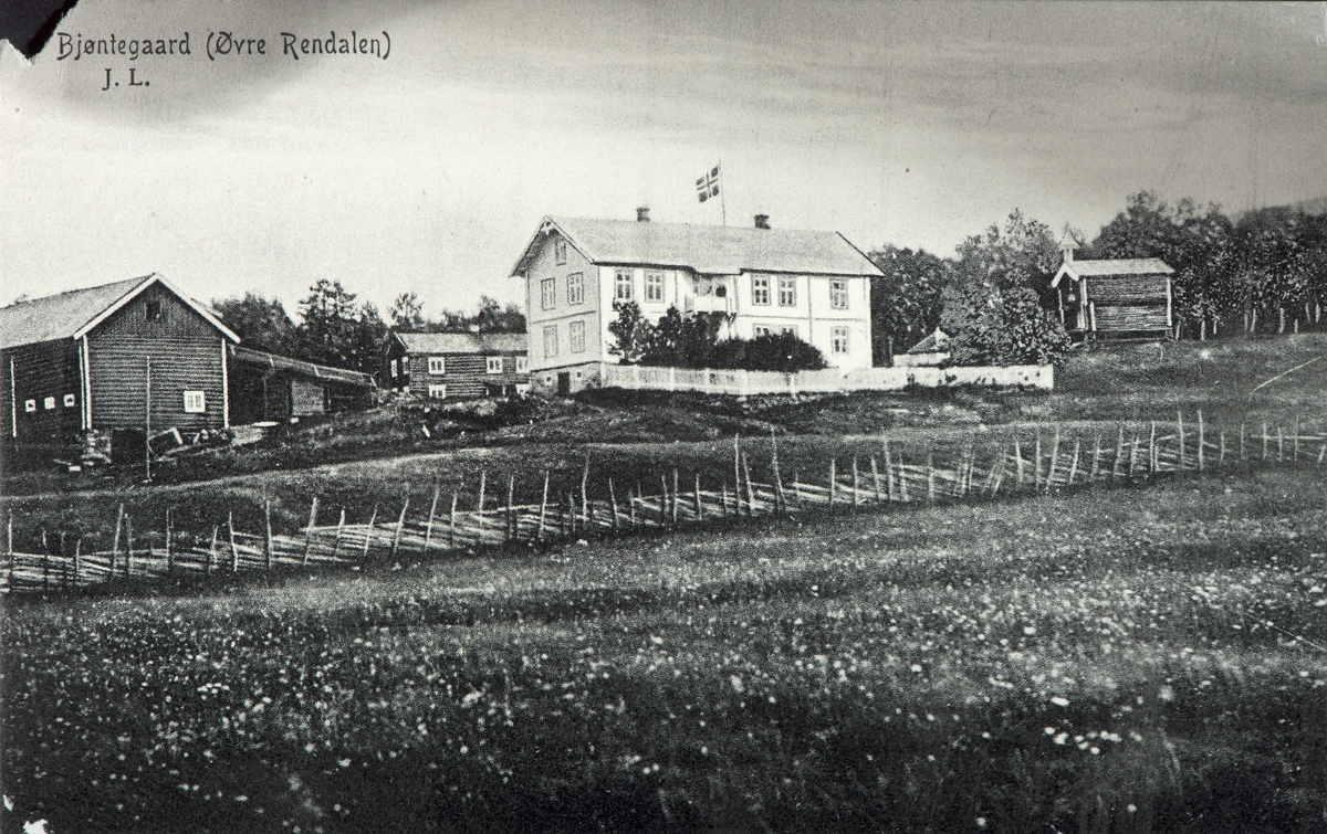 Bjøntegård, Øvre Rendal. Postkort