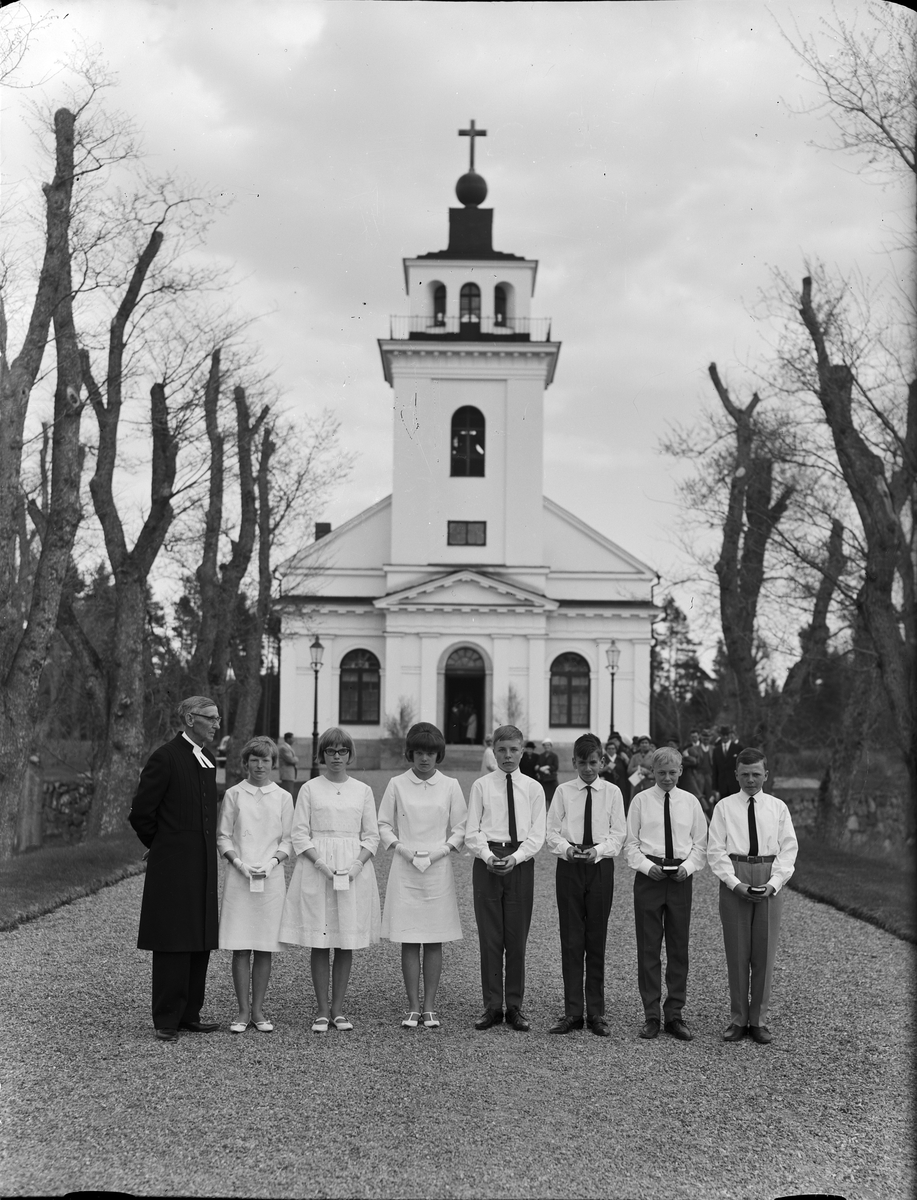 Konfirmander, Forsmarks socken, Uppland 1965