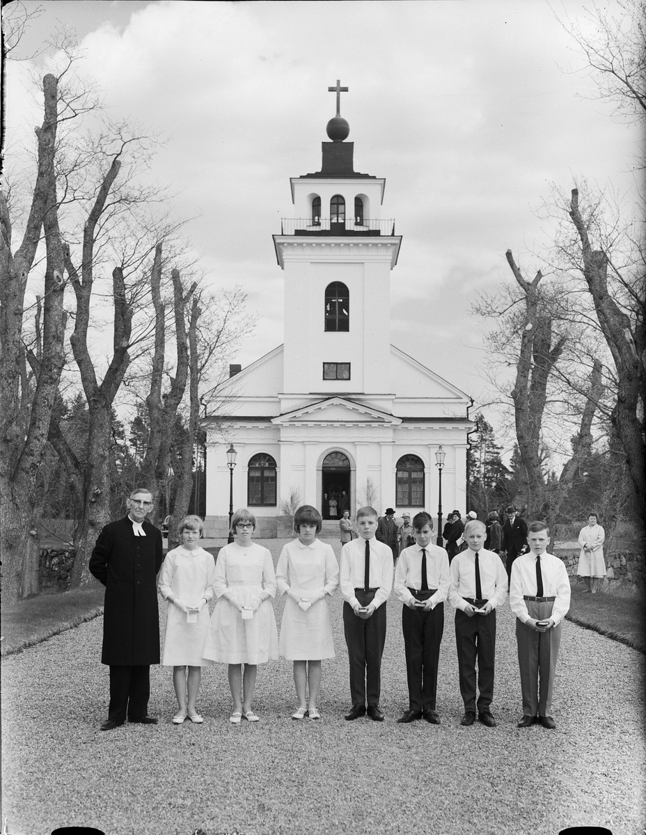 Konfirmander, Forsmarks socken, Uppland 1965