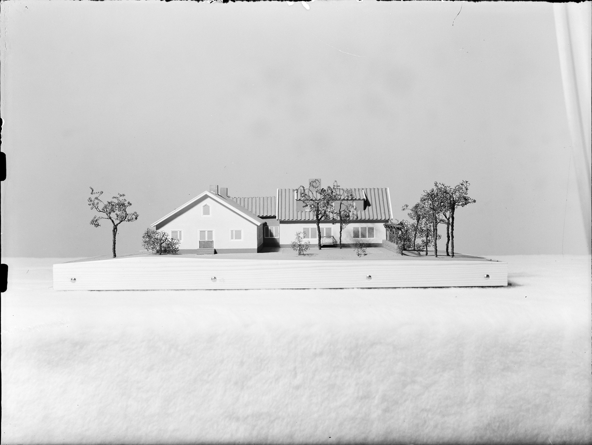 Byggmodell av Östhammars ålderdomshem, Solgården, Östhammar, Uppland