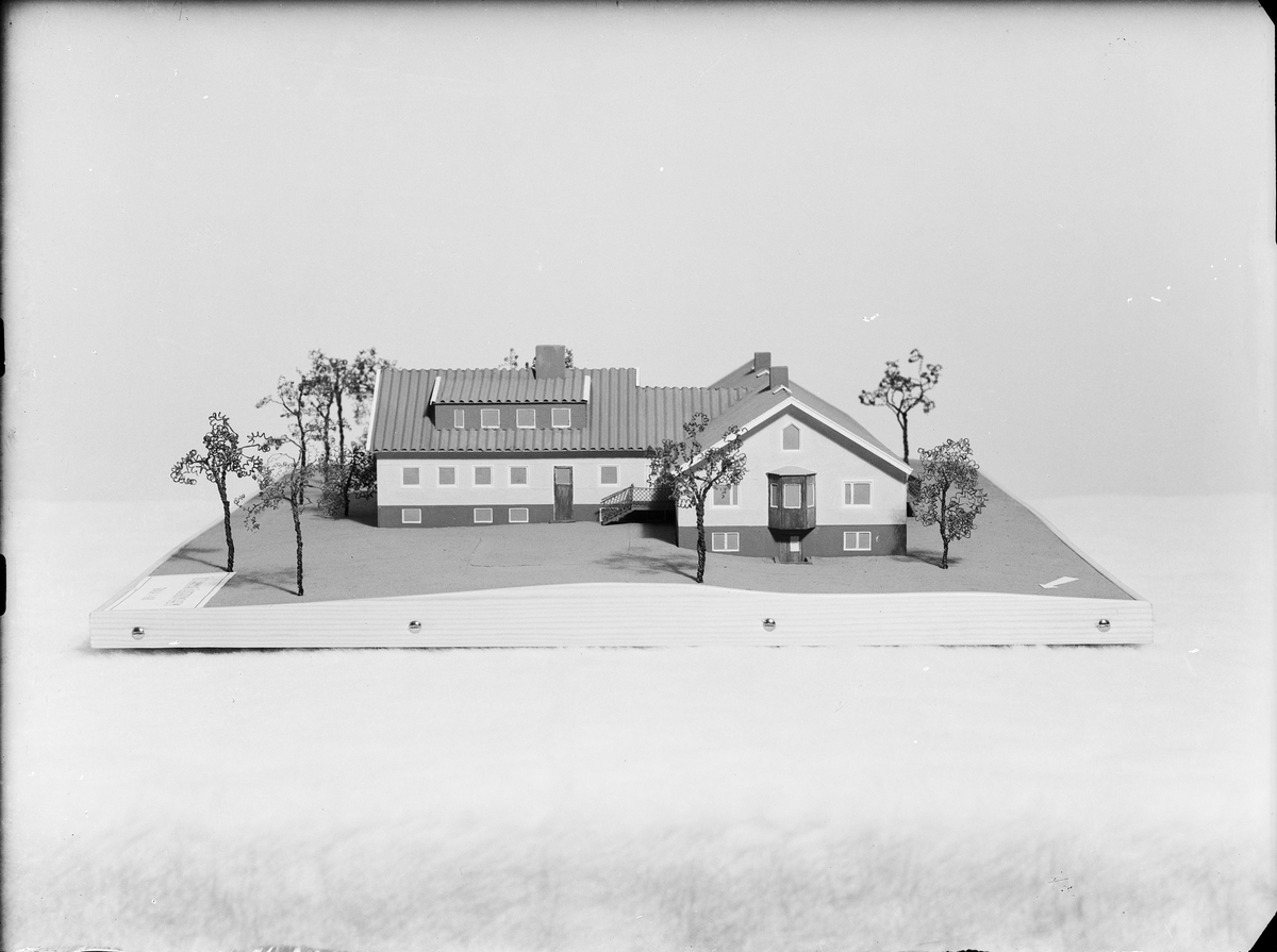 Byggmodell av Östhammars ålderdomshem, Solgården, Östhammar, Uppland