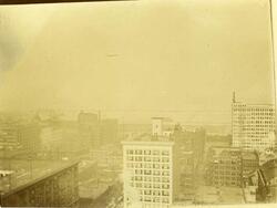 Utsikt over Chicago og Lake Michigan fra postkontoret