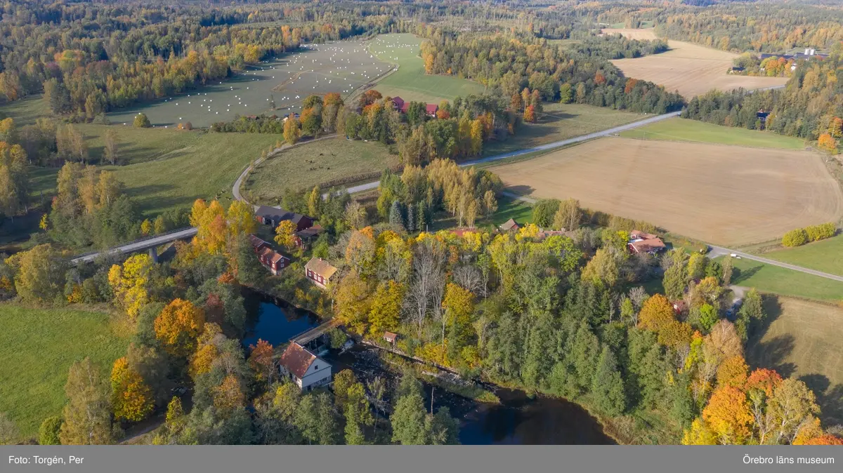 Drönar bilder över Järle kvarn