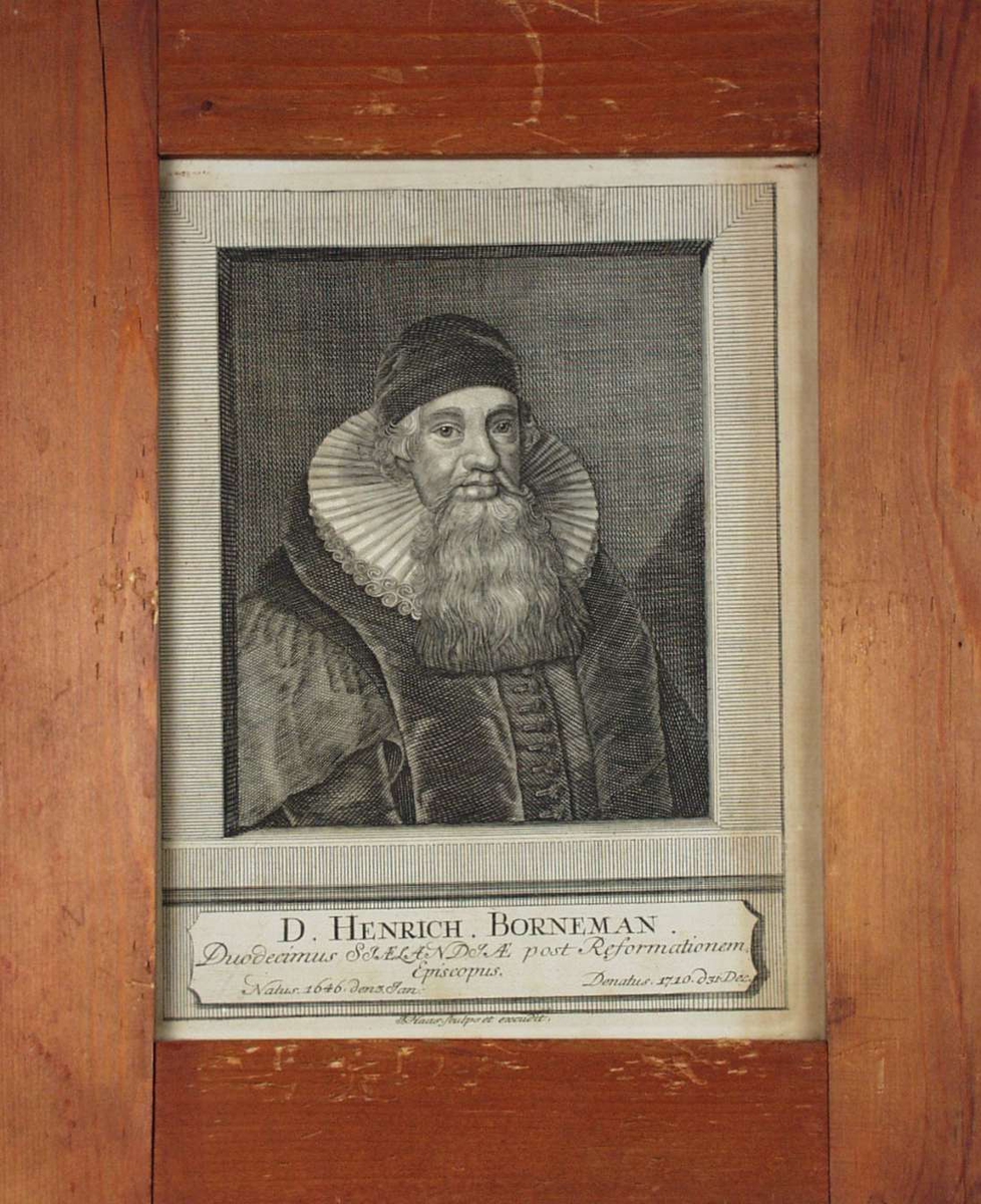 Portrett av D.Henrich Borneman.