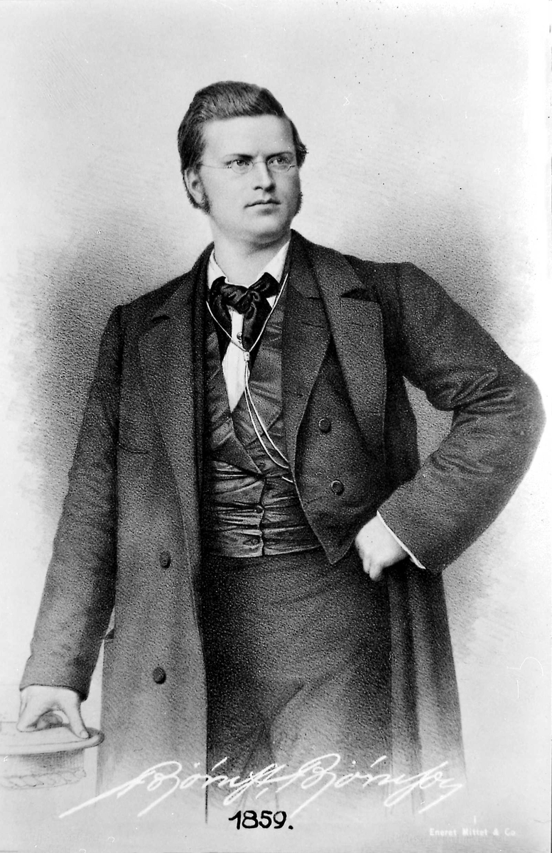 Bjørnson, Bergen, litografi,