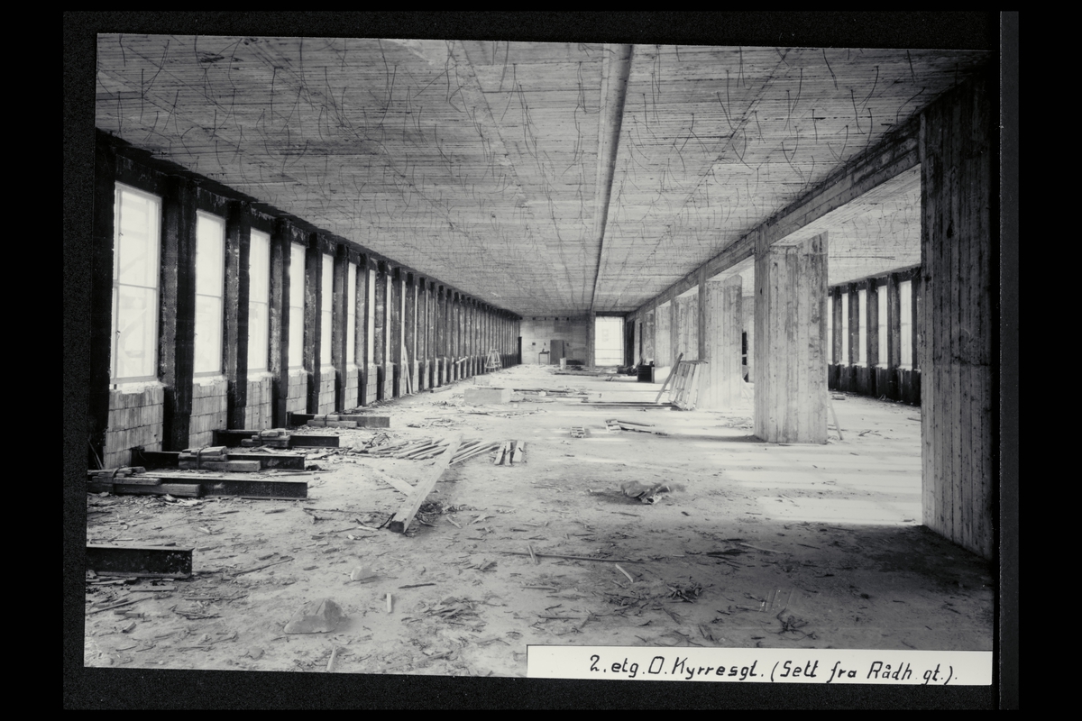 interiør, postkontor, 5002 Bergen, nybygg, under oppføring