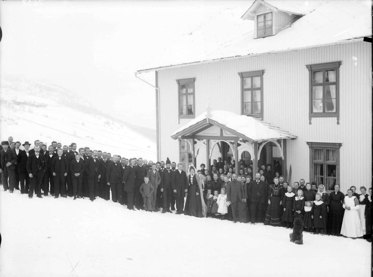 Kort : N. Fron 8/1 - 1904. Bryllupet på Toksen