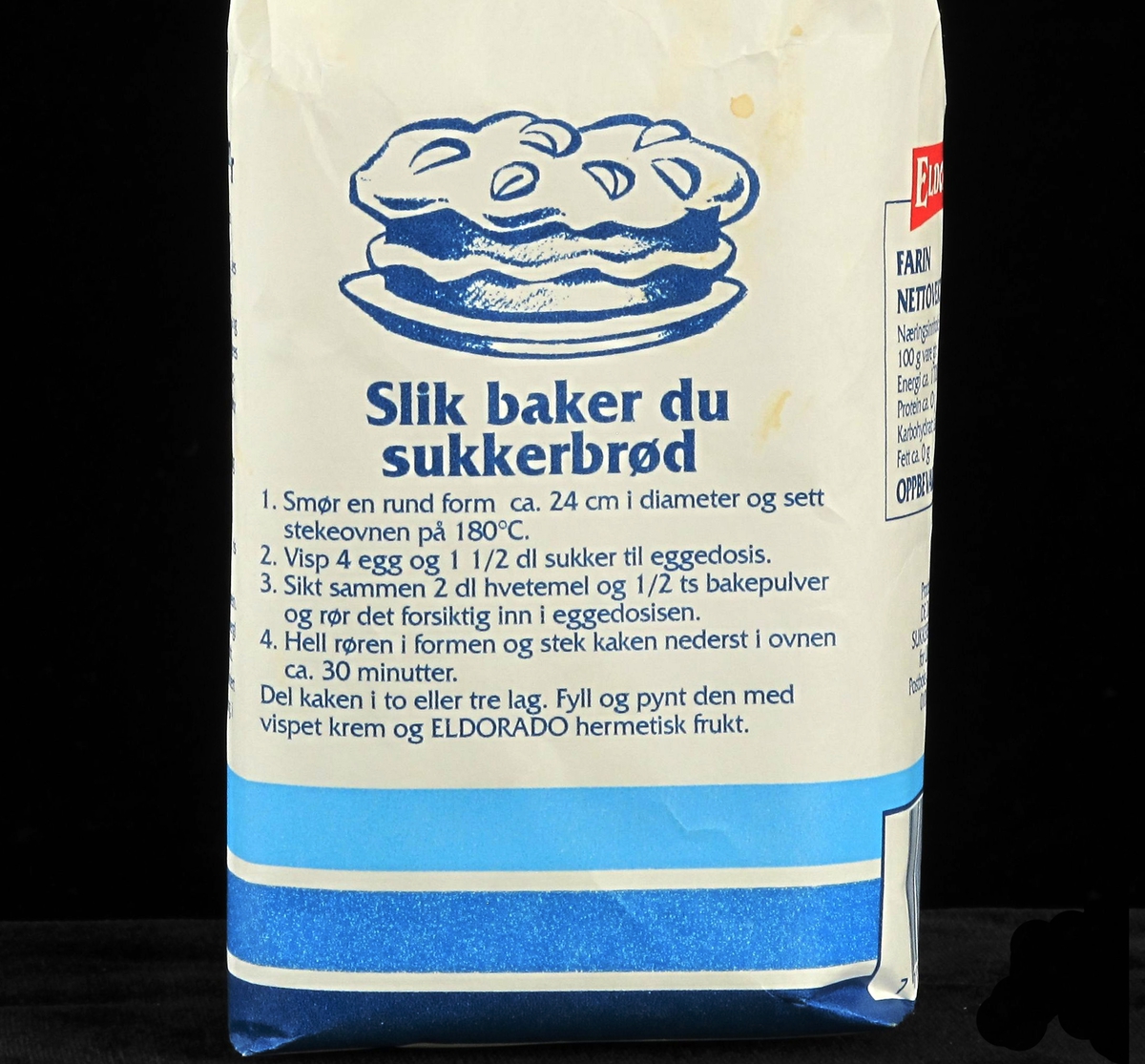 Enkel tegning av sukkerbrød med krem