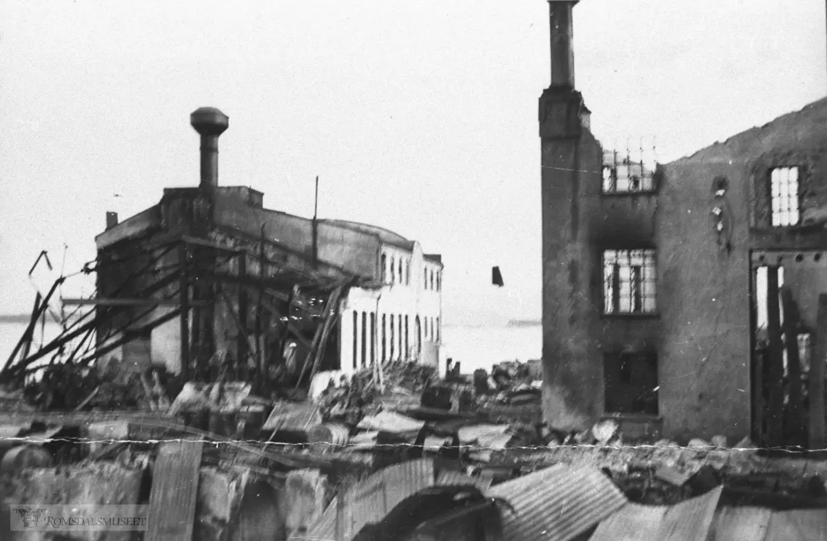 Brunvoll motorfabrikk..Molde april 1940 - Brunvoll`s motorfabrikk.