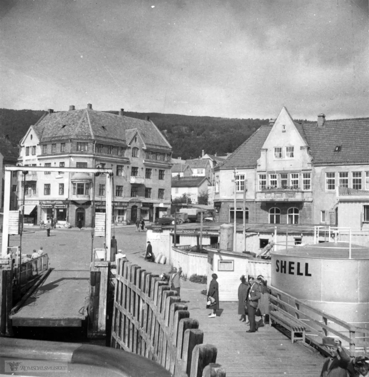 August 1955..Molde gamle fergekai.