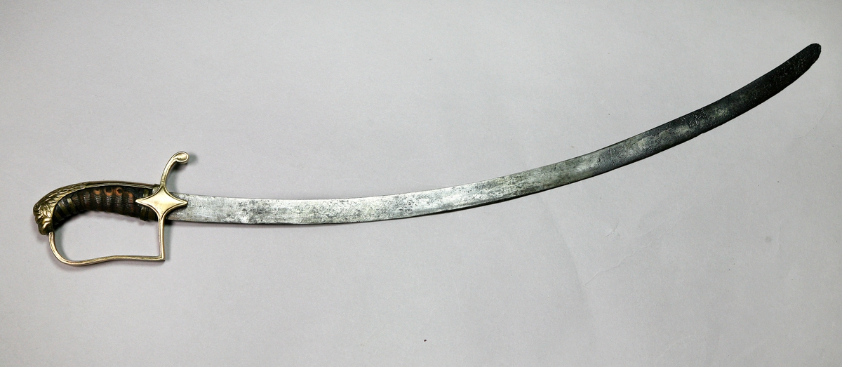 Artilleriunderoffisersabel M/1802 med klingevariant.