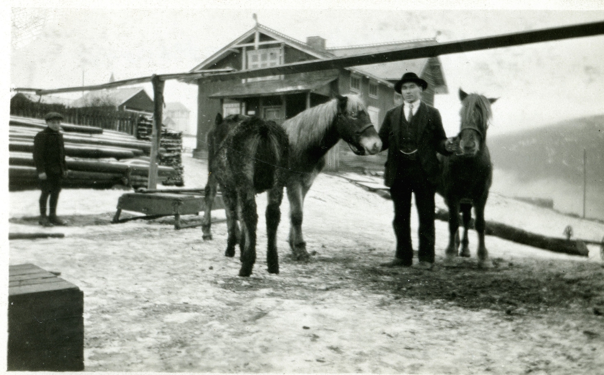 Hest,bolig.
Vannrenner på Bergheim