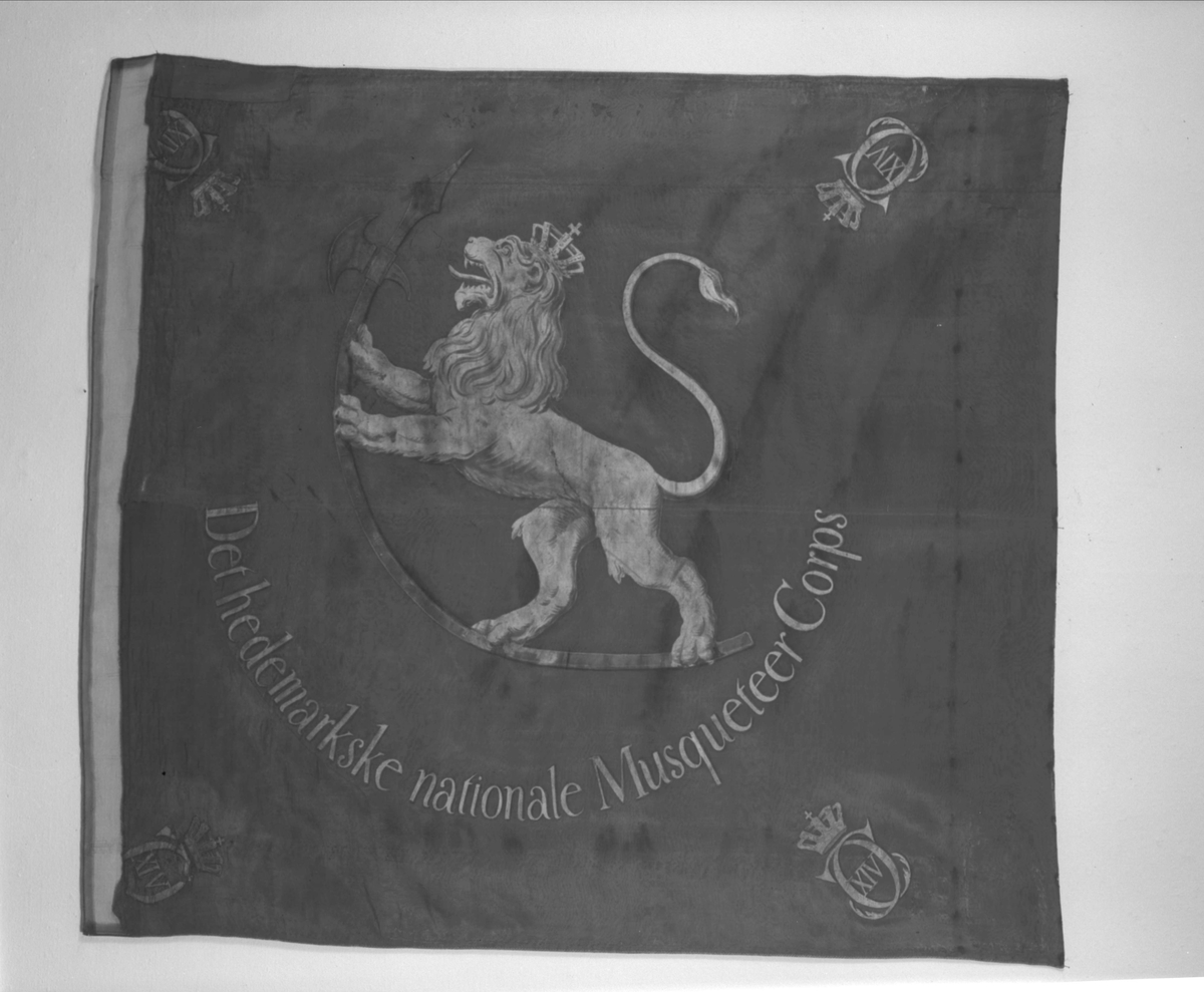 Fane Hedemark nasjonale musketerkorps M1818 -Forsvarshistorisk museum ...