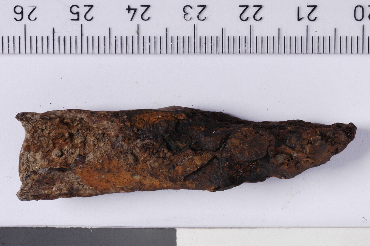 MALV: L. 5, 9 CM  B. 1, 1 CM, TYPE SE S. GRIEG: MIDDELALDERSKE BYFUND, FIG. 279. 