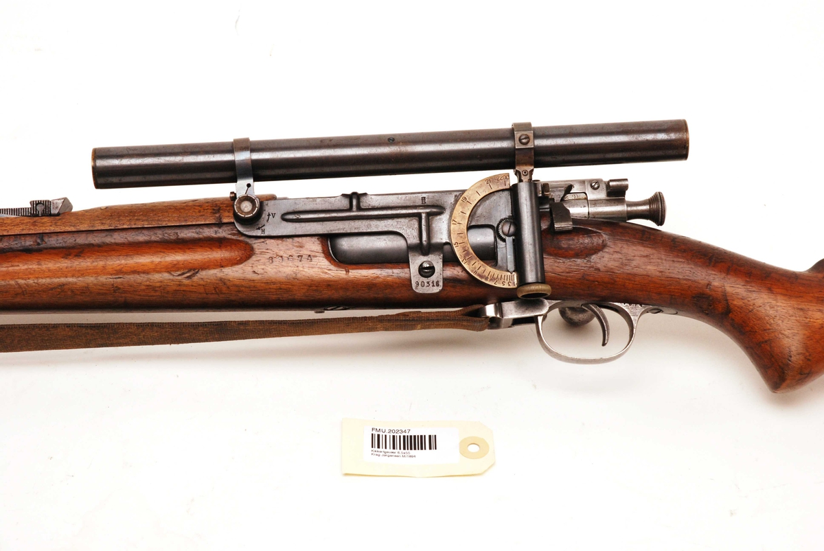 Skarpskyttergevær 6,5x55 Krag Jørgensen M1894