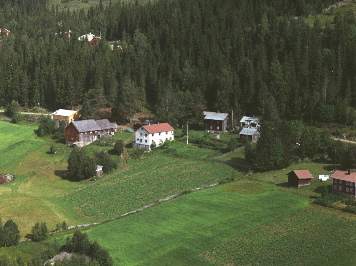 Flyfoto, Dal fjellgård og pensjonat, Mesnalia, Ringsaker.