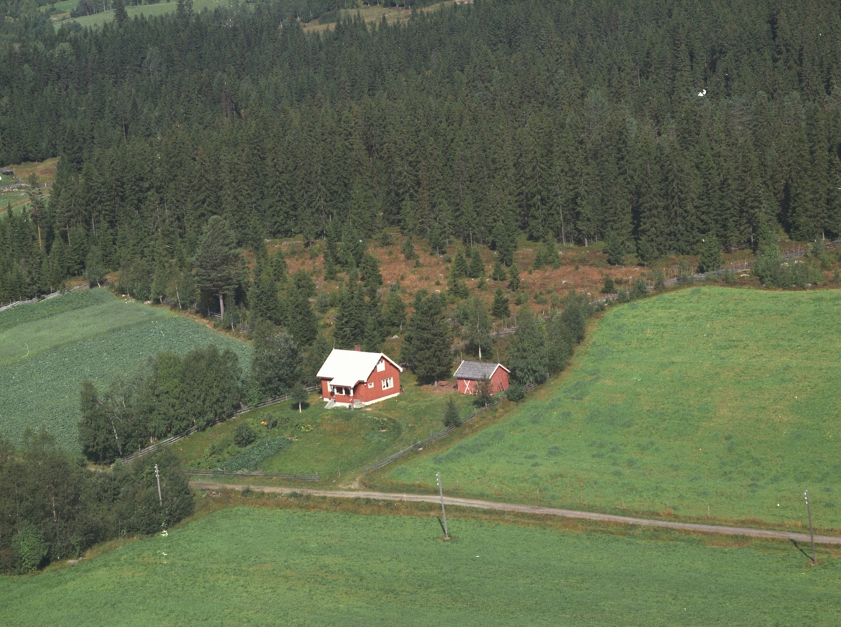 Flyfoto, Bakstad, Veldre, Ringsaker: