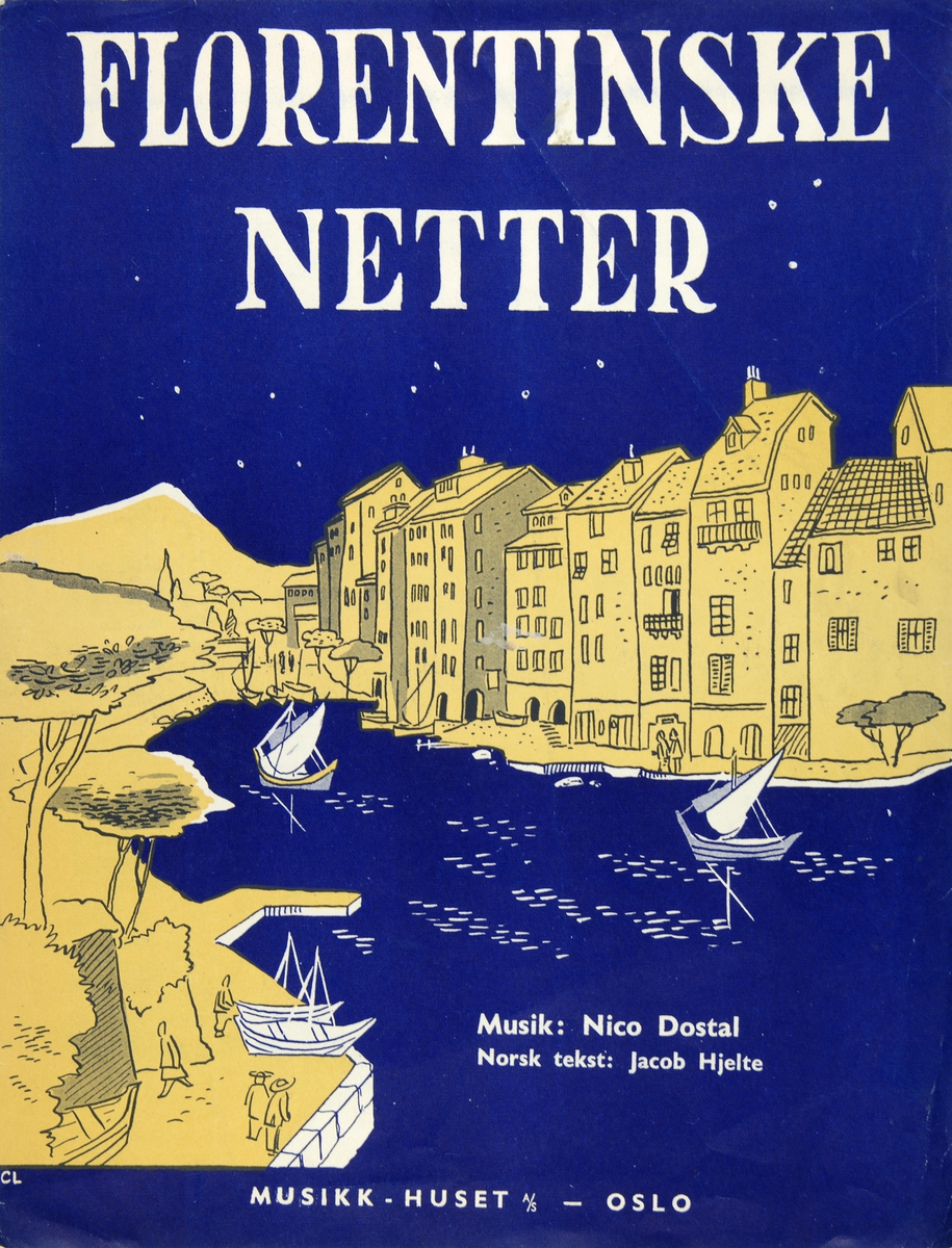 Tynne hefter omtrent i A4-format, 4 - 10 sider. Innholder noter til følgende musikk:
All I do is dream of you, av Nacio Herb Brown (komponist)
Skjönne Tahiti, av Arne Jonassen
Wonderful Copenhagen, av Frank Loesser
Annie get your gun, selection, av Irving Berlin
I det strøk hvor du bor, fra My fair Lady, av Frederick Loewe
Florentinske netter, av Nico Dostal
Fascination, av F. D. Marchetti
Arrivederci Roma, av R. Rascel
Rock Around The Clock, av Max C. Freedman
Tango charmeuse, av Jacob Gade 