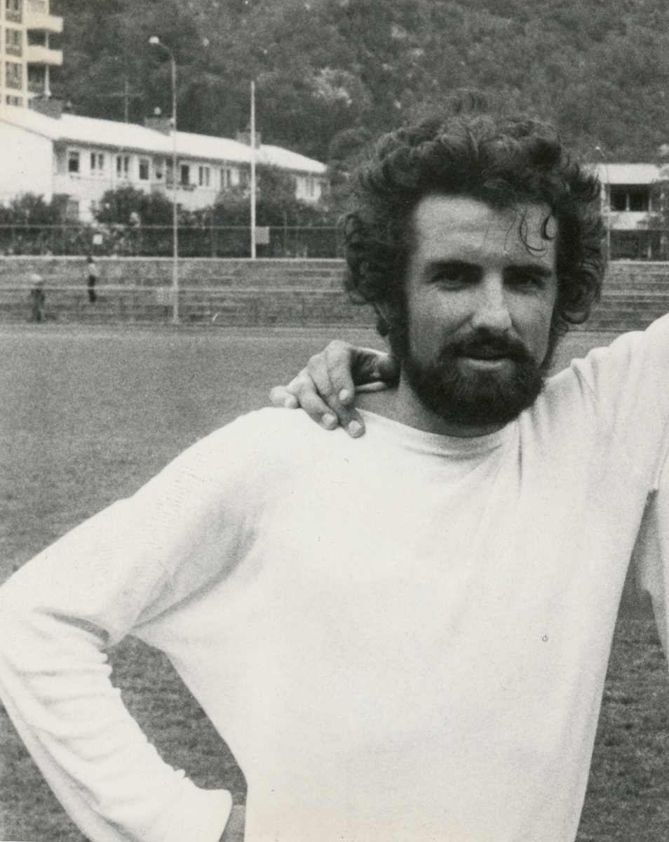 Fotballkamp på Odda stadion i 1975