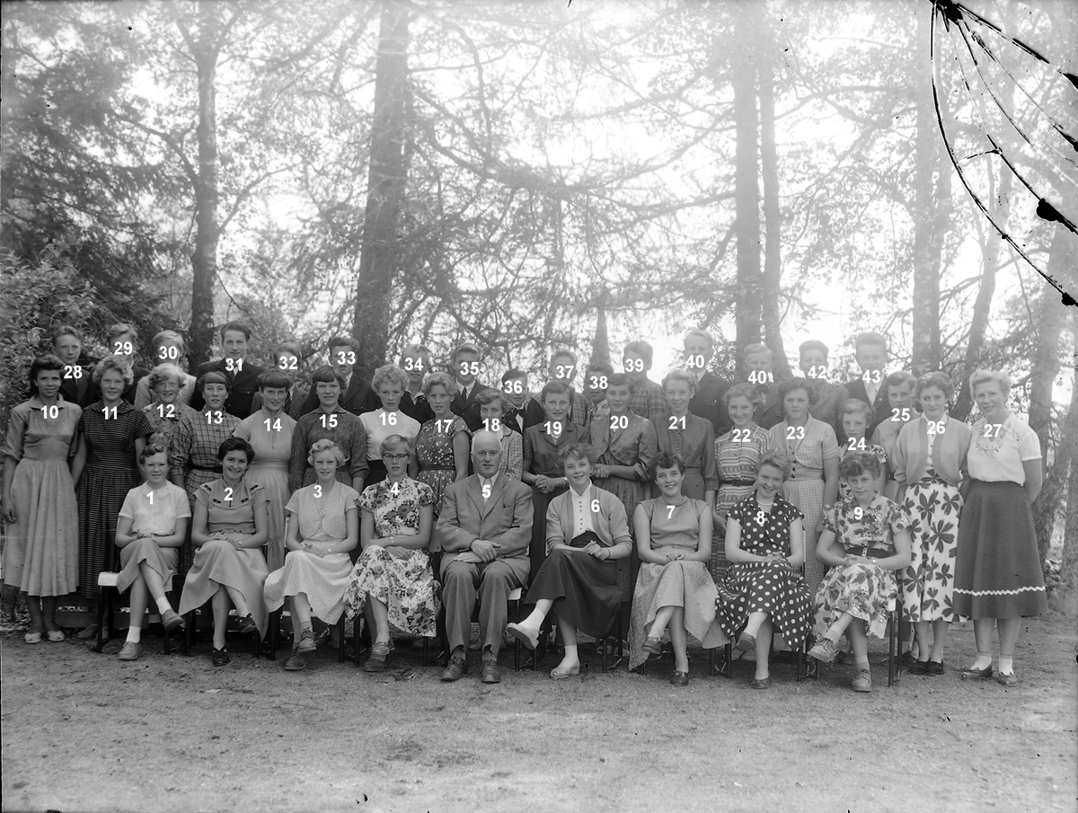 Konfirmasjon i Meldal, 1955.