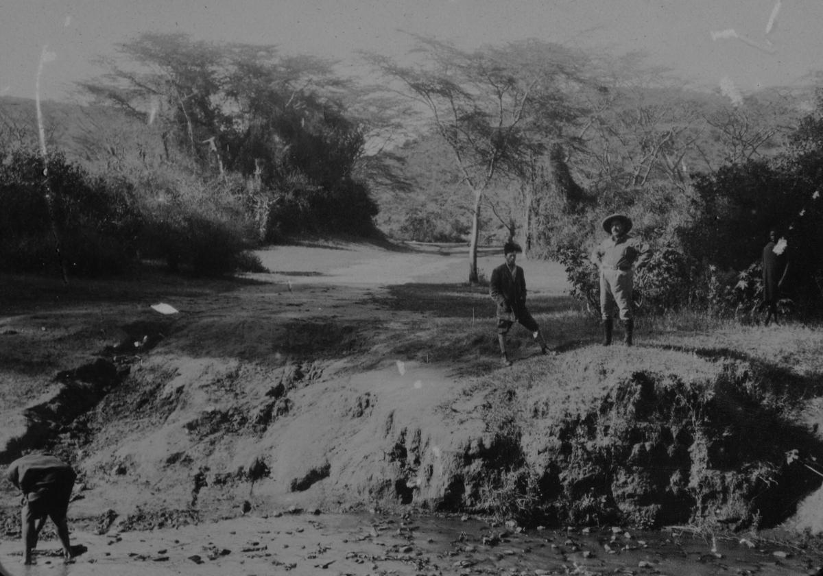 Fra elven Endangarin (?) i Kenya eller Uganda.