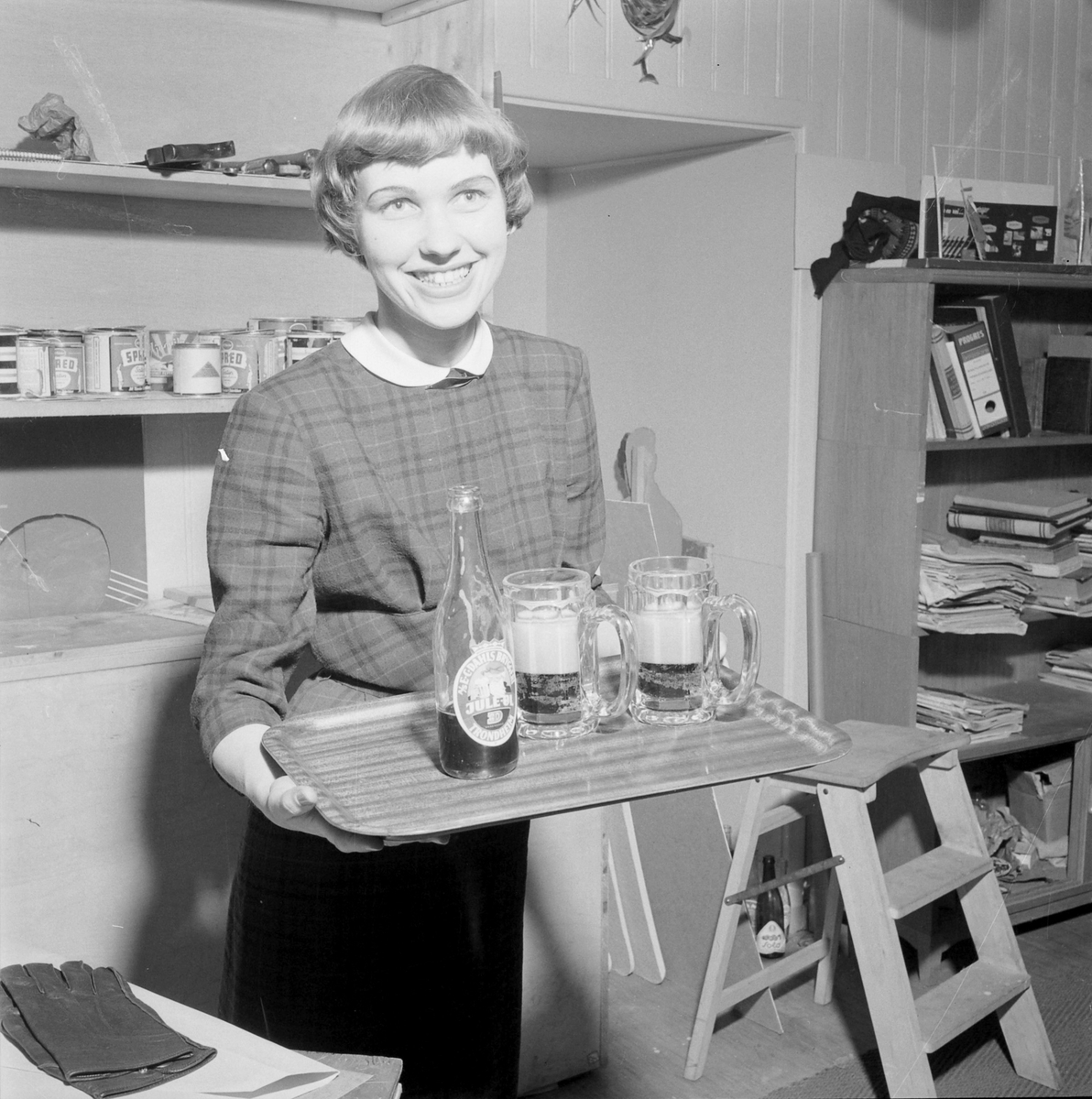 E.C. Dahls Bryggeri. Reklamefoto for juleøl