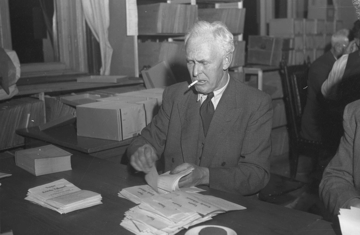 Stemmeopptelling ved stortingsvalget i 1949