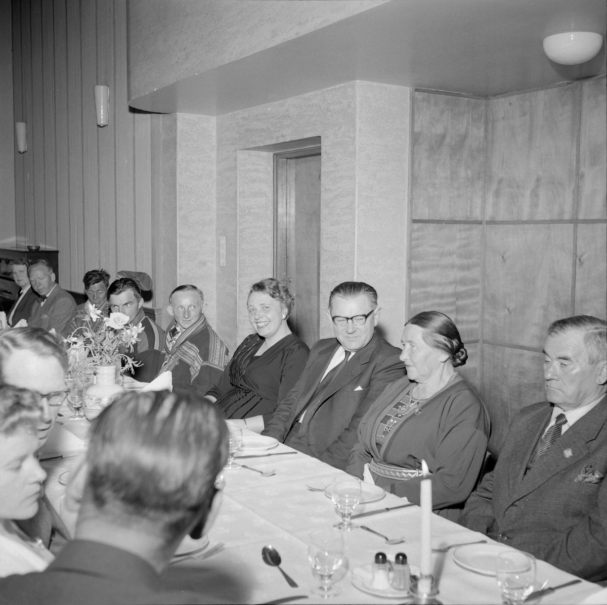 Samenes festmiddag i Folket Hus  i forbindelse med landsmøtet i Trondheim 1957