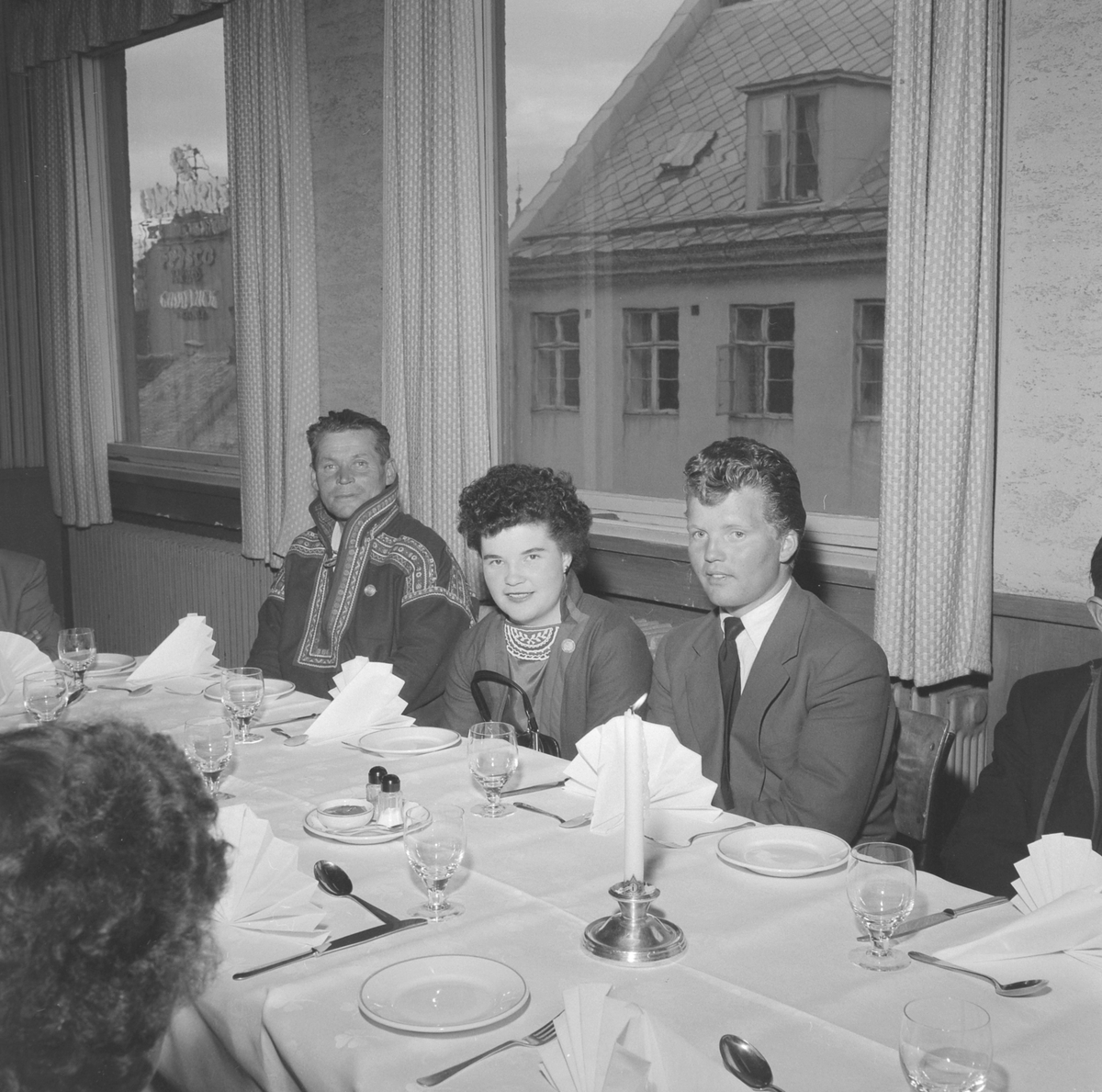 Samenes festmiddag i Folket Hus  i forbindelse med landsmøtet i Trondheim 1957