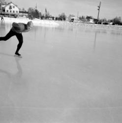 Hamar stadion, skøyteløper, ukjent.