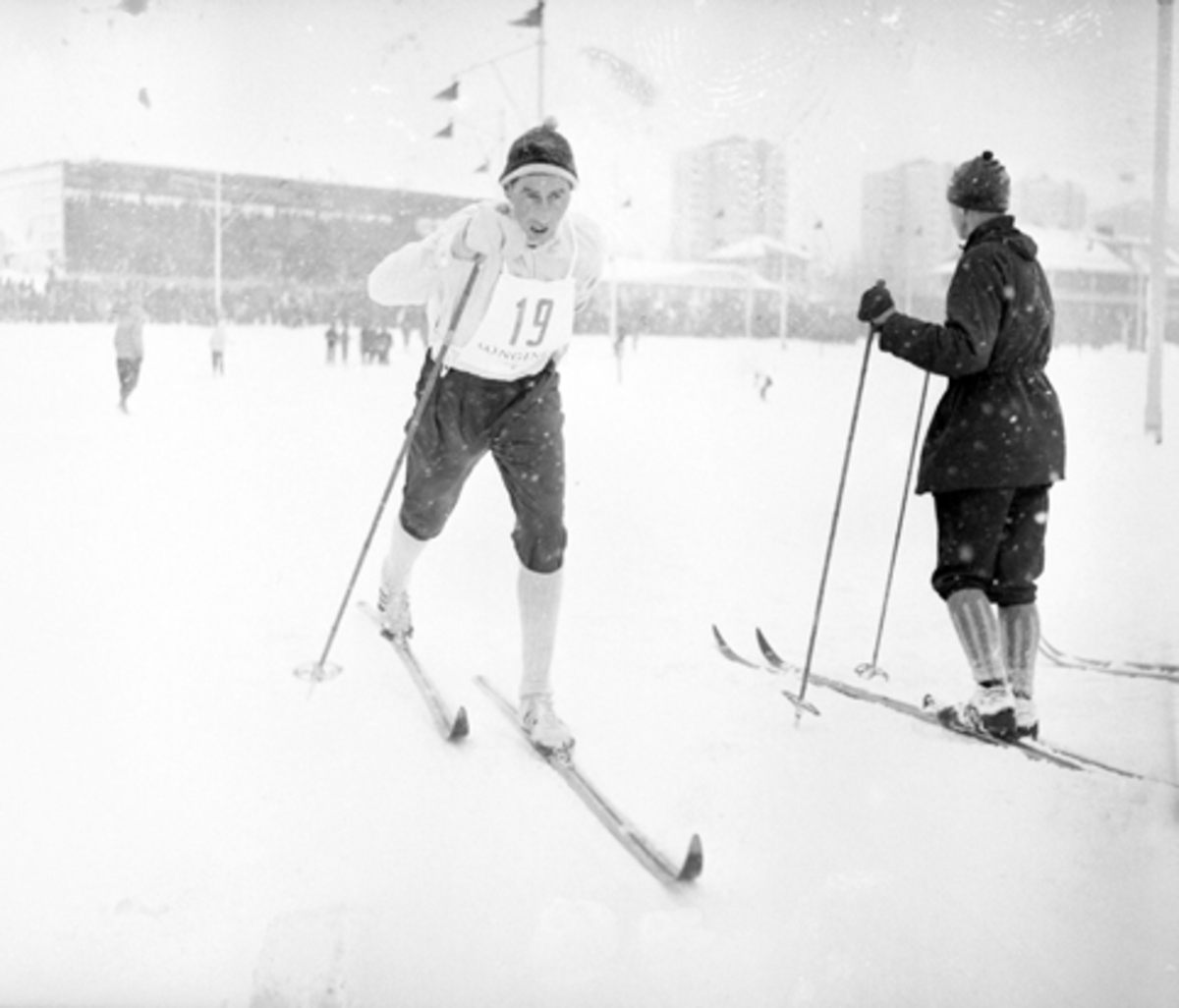 Ski, langrenn,  Harald Grønningen, ukjent sted.