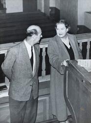 Nrk innspilling av salmer Ris kirke, Oslo september 1956.  F