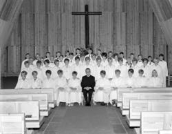 Gruppebilde. Konfirmanter. Brumunddal. 01. 10. 1967