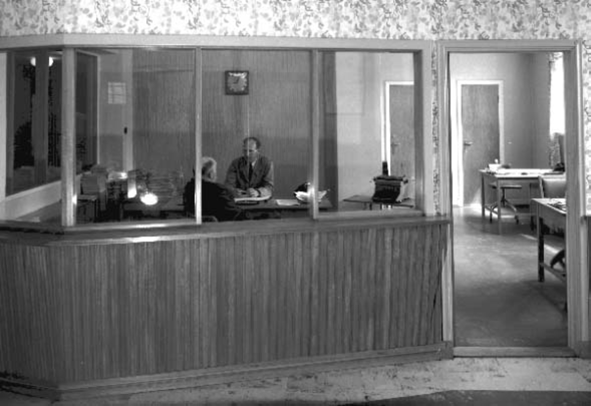 Hamar, Grønnegata 64, avishuset HA, Hamar Arbeiderblad, kontorer,