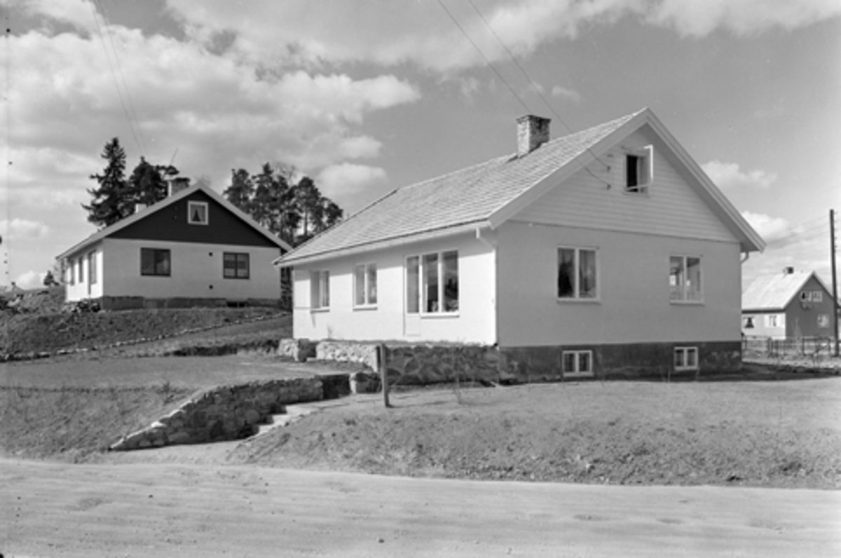 Hamar, Ankerløkka, Villaer i Syver Andersens gate, boligbygging, fotografering bestilt av arkitekt Poppe,