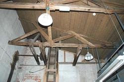 Fabrikkbygningen interiør - Klevfos Cellulose- & Papirfabrik, Ådalsbruk i Løten kommune