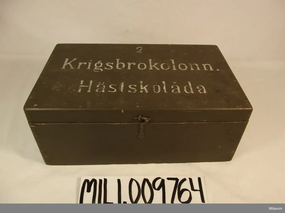 Hästskolåda för 2:a krigsbrokolonn