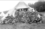 Gruppbild från bivacken vid Örlen, Fagersanna under sommarmarschen 1931.