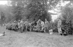 Utspisning vid Örlen under sommarmarschen 1931.