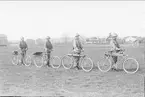 Försök med cykeltrupp, granatkastargrupp med 8 cm granatkastare.