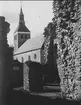 1933 - 1951. Gudhems kyrka och klosterruin.