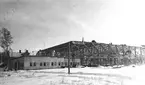 F6 Karlsborg. Hangarbygge vintern 1939-40.