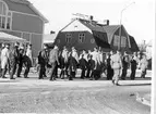 Fallskärmsjägarskolan Karlsborg 1957. Inryckning.