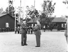 Fallskärmsjägarskolan Karlsborg 1957.Nya fallskärmsjägare.