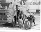 Fallskärmsjägarskolan Karlsborg. Inryckning 1962.